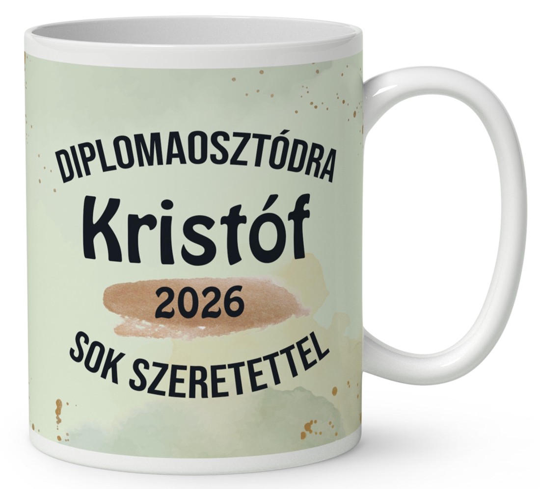 Névvel kérhető Bagoly - 2026 évi Ballagásra mintás bögre - otthon & életmód - konyhafelszerelés, tálalás - tálalás - bögre & csésze - Meska.hu