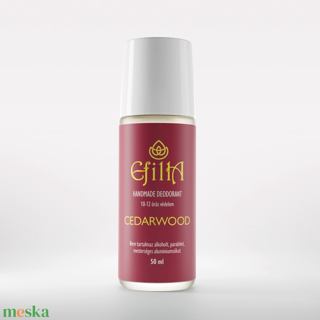 Cedarwood natúr folyékony golyós dezodor atlaszcédrus és citrus illóolajokkal - szépségápolás - dezodor & parfüm - Meska.hu