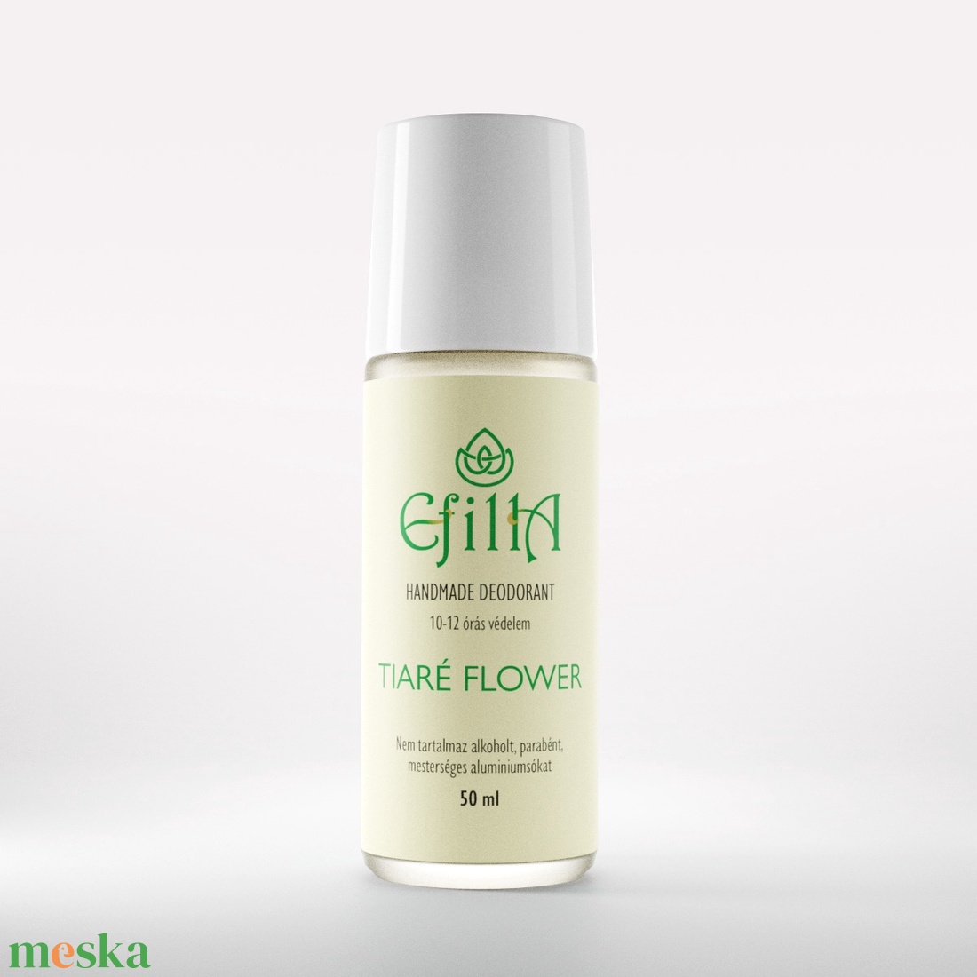 Tiaré Flower natúr folyékony golyós dezodor, bergamott és gardénia illóolajjal - szépségápolás - dezodor & parfüm - Meska.hu
