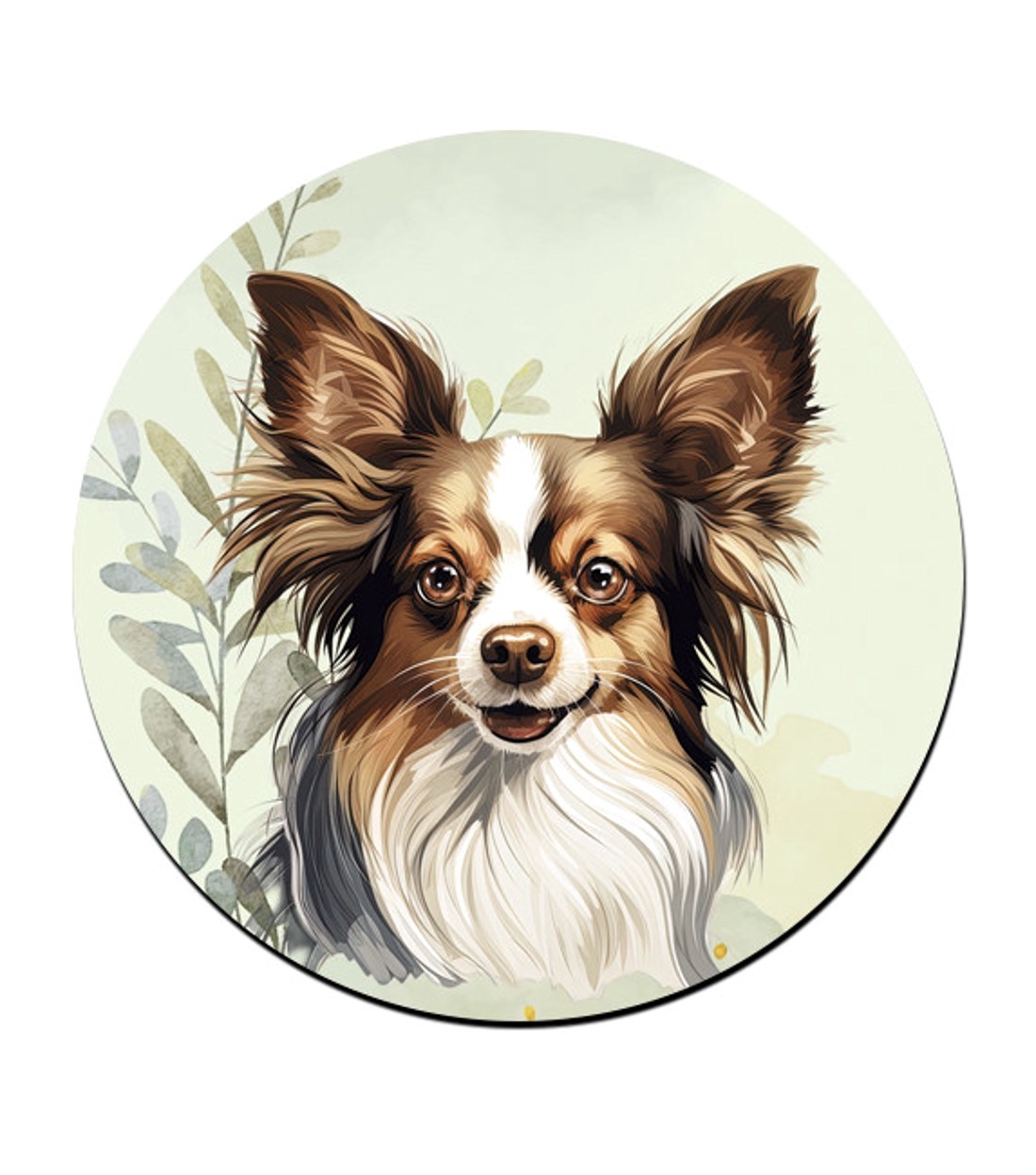 Sable Papillon portré mintás bögre alátét -  - Meska.hu