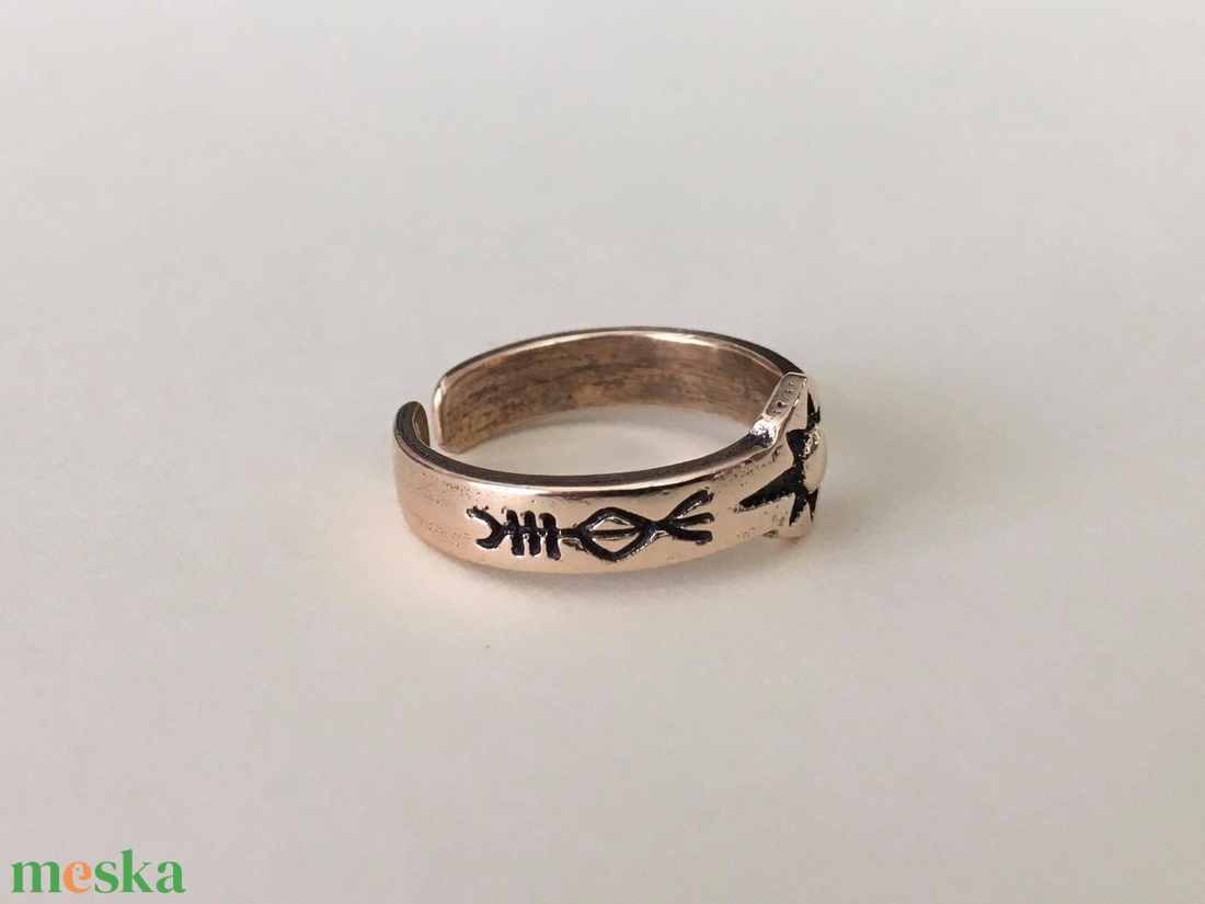 SZÍRIUSZ gyűrű - bronz - ékszer - gyűrű - figurális gyűrű - Meska.hu