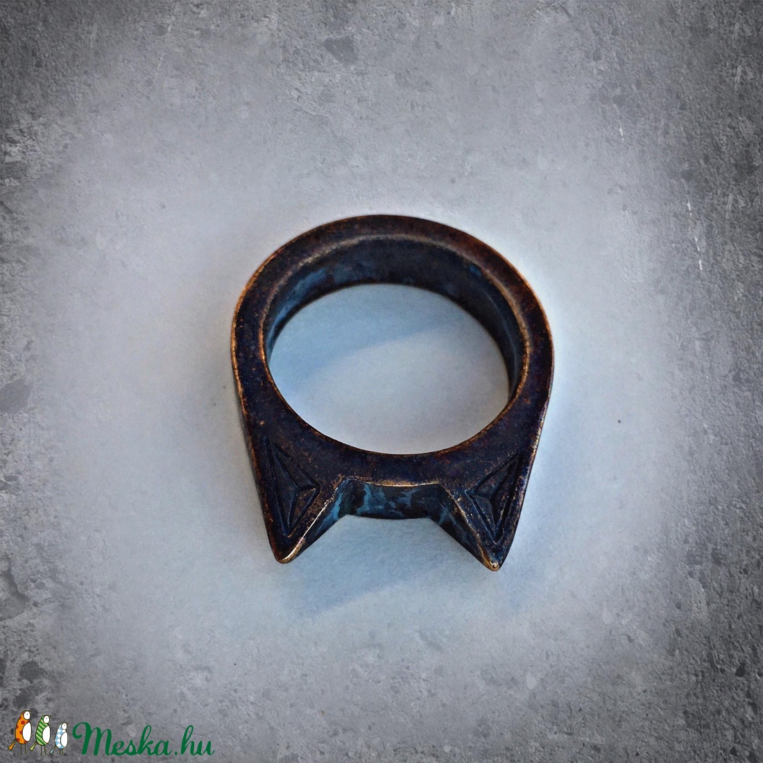 Önvédelmi (defender) gyűrű - ékszer - gyűrű - figurális gyűrű - Meska.hu