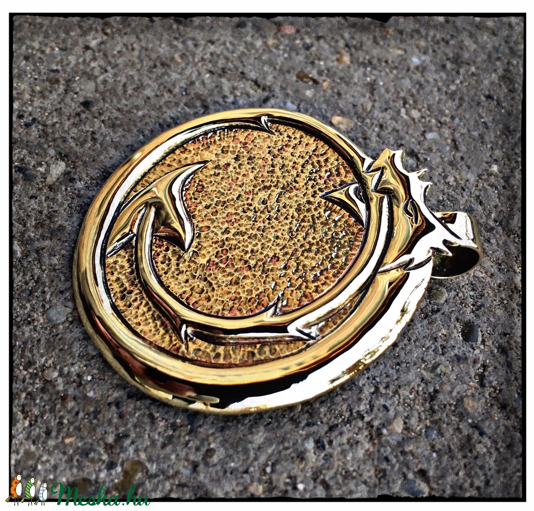 Uroborosz amulett - ékszer - nyaklánc - medál - Meska.hu