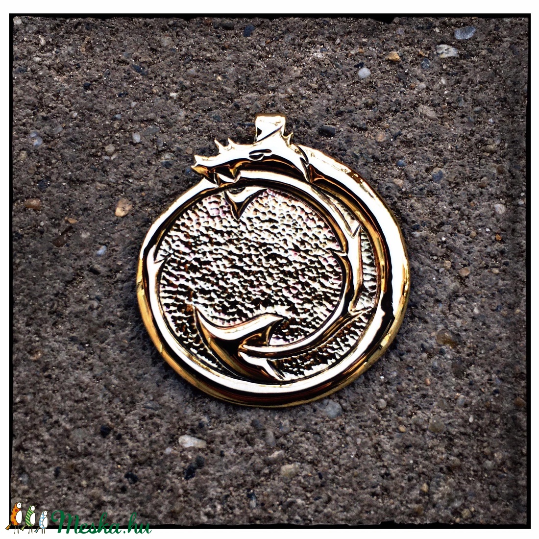 Uroborosz amulett - ékszer - nyaklánc - medál - Meska.hu
