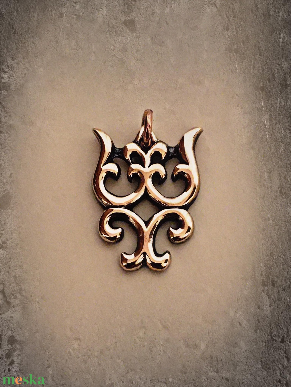 Hun Tulipán bronz medál - ékszer - nyaklánc - medál - Meska.hu Hun Tulipán bronz medál - ékszer - nyaklánc - medál - Meska.hu