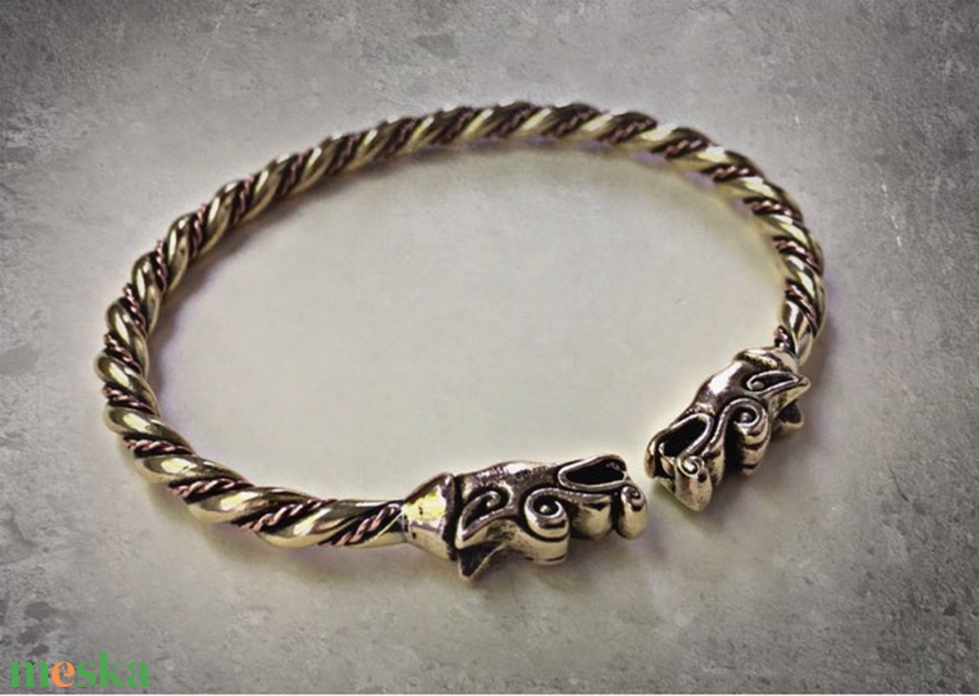 Viking Sárkányfejes karkötő - ékszer - karkötő - fonott karkötő - Meska.hu Viking Sárkányfejes karkötő - ékszer - karkötő - fonott karkötő - Meska.hu