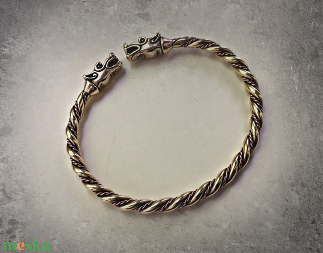 Viking Sárkányfejes karkötő - ékszer - karkötő - fonott karkötő - Meska.hu Viking Sárkányfejes karkötő - ékszer - karkötő - fonott karkötő - Meska.hu