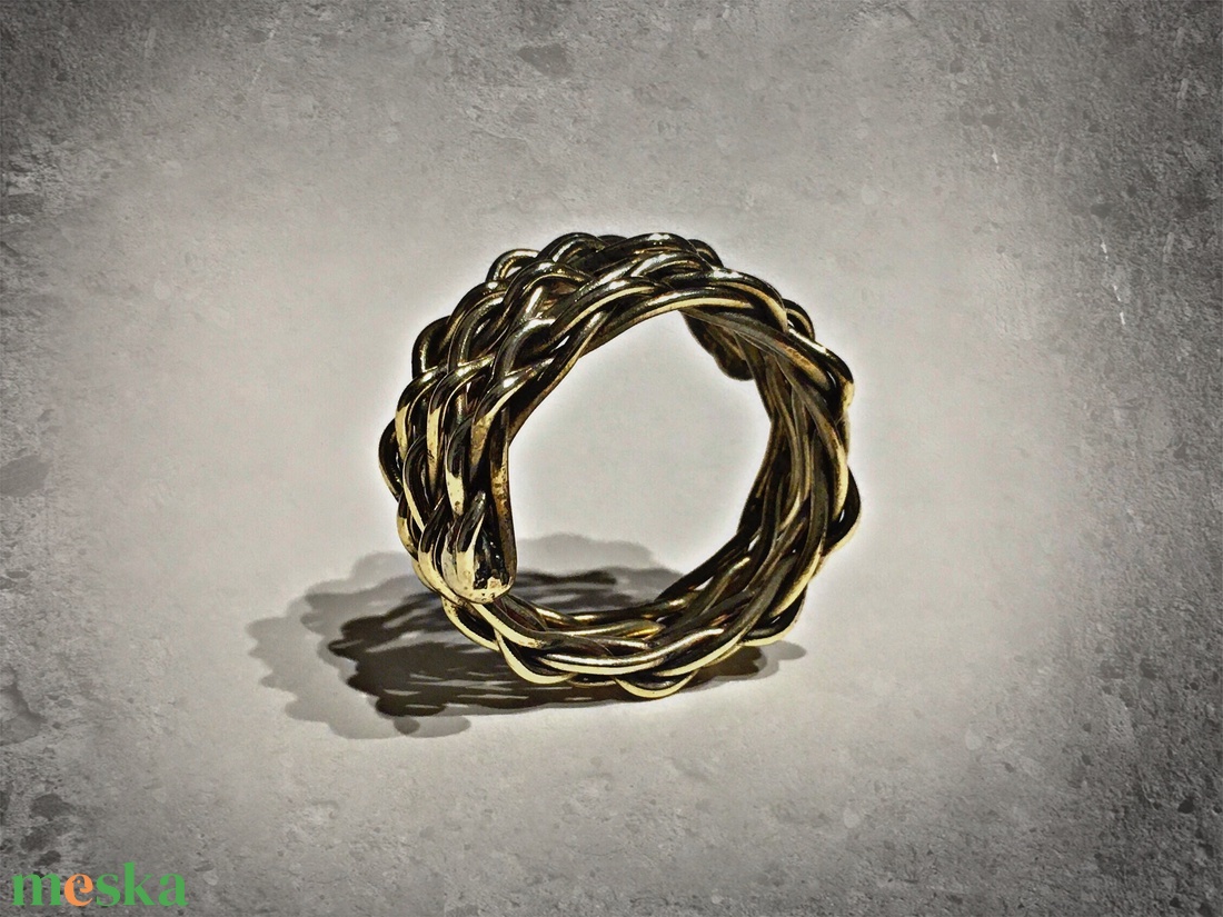 Extrém gyűrű - sárgaréz - ékszer - gyűrű - kerek gyűrű - Meska.hu