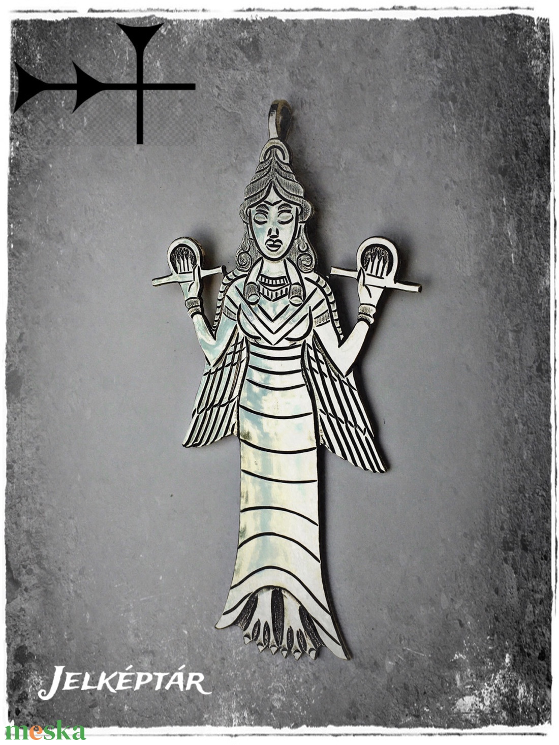 INANNA, az Ég Úrnője amulett egyedi iparművészeti alkotás - ékszer - nyaklánc - medál - Meska.hu INANNA, az Ég Úrnője amulett egyedi iparművészeti alkotás - ékszer - nyaklánc - medál - Meska.hu