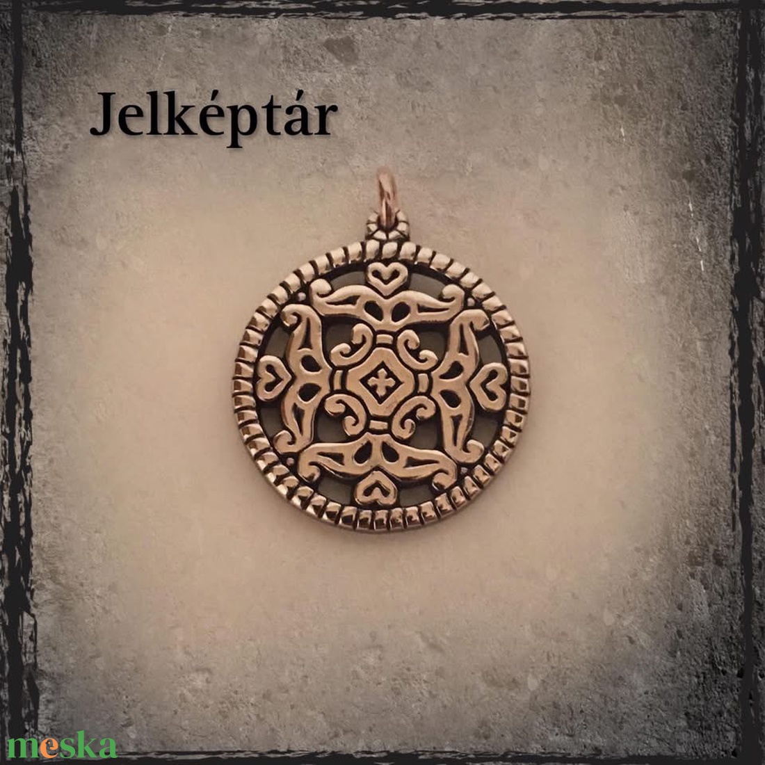 Világ Virága bronz medál - ékszer - nyaklánc - medál - Meska.hu