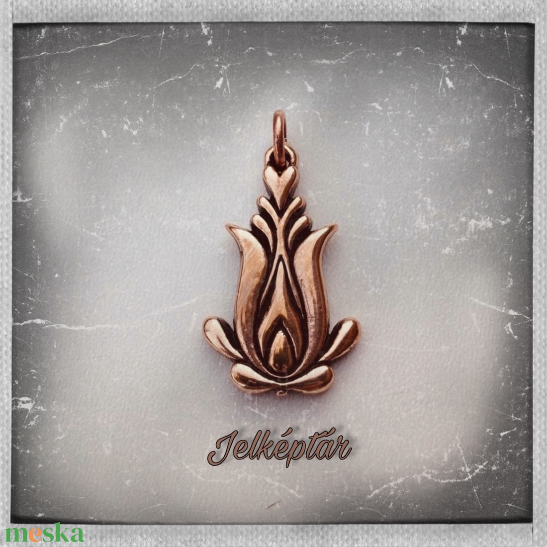 Székely Tulipán bronz medál  - ékszer - nyaklánc - medál - Meska.hu