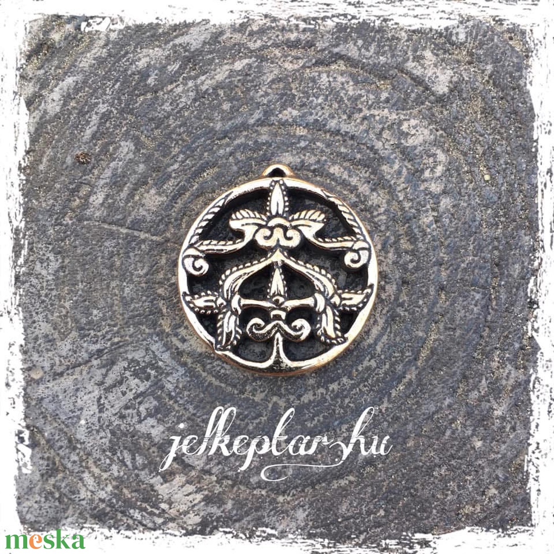 Táltos Életfa bronz medál - ékszer - nyaklánc - medál - Meska.hu