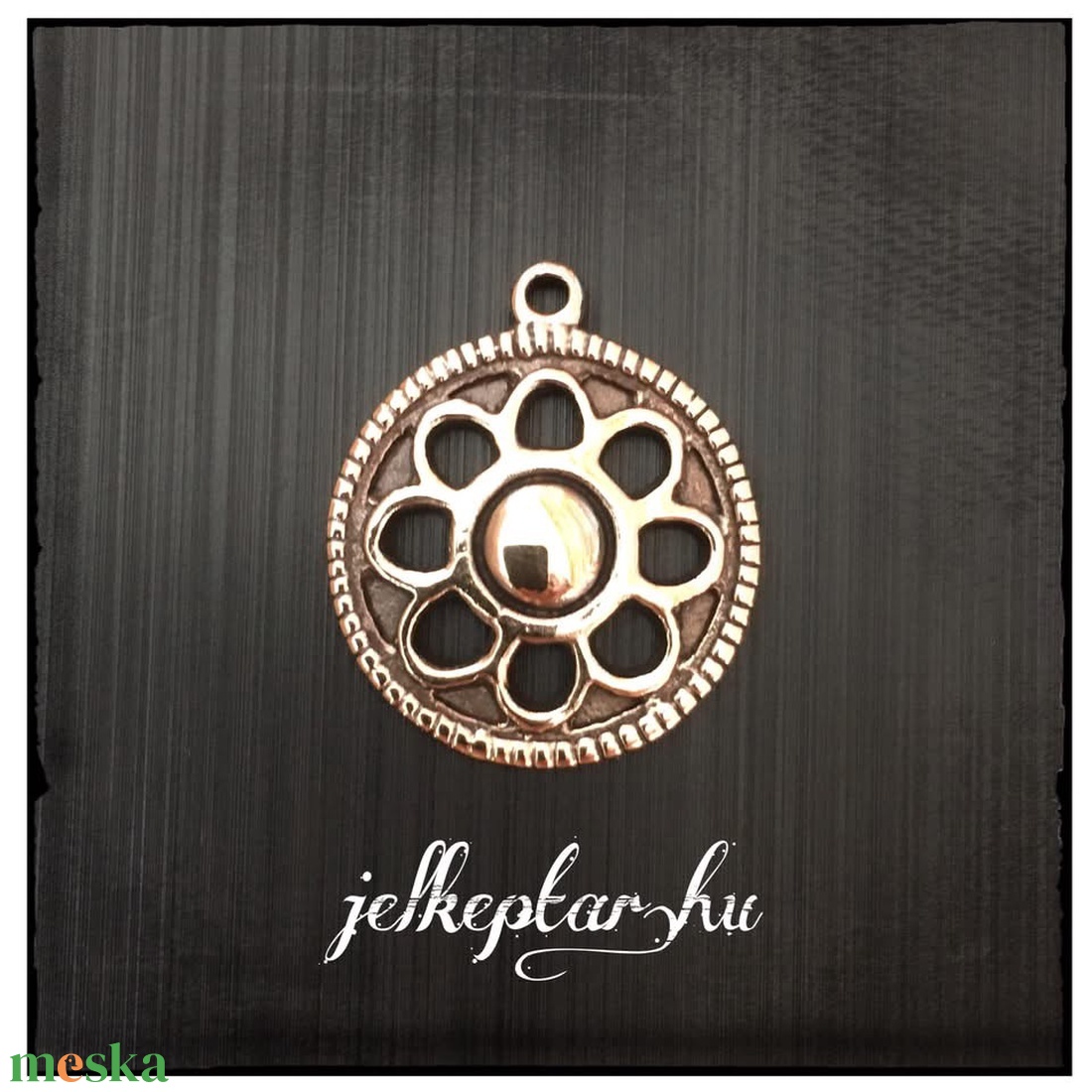 Avar Napvirág bronz medál  - ékszer - nyaklánc - medál - Meska.hu