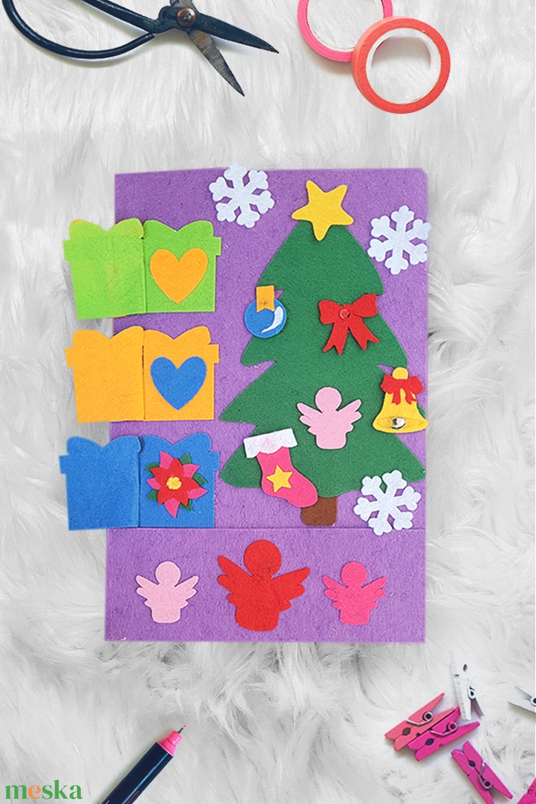 Karácsonyfa - matatólap - játék & sport - Meska.hu