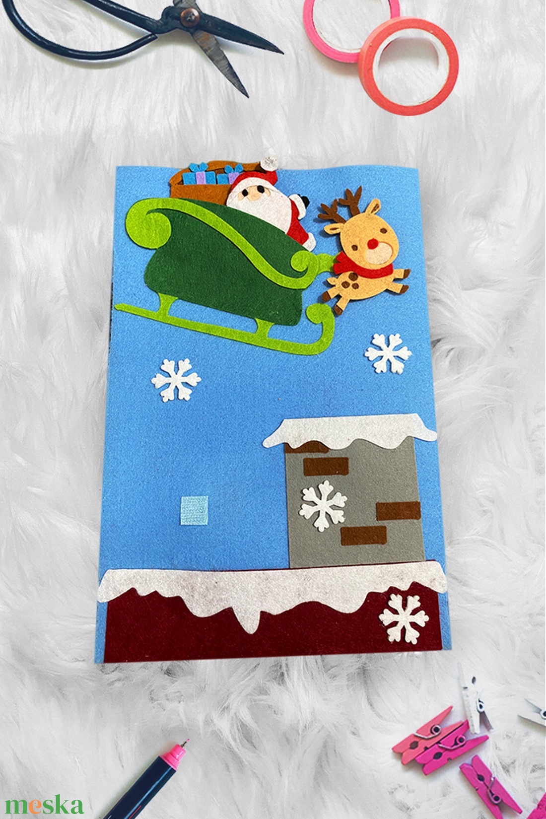 Mikulás a kéményben - matatólap - játék & sport - Meska.hu