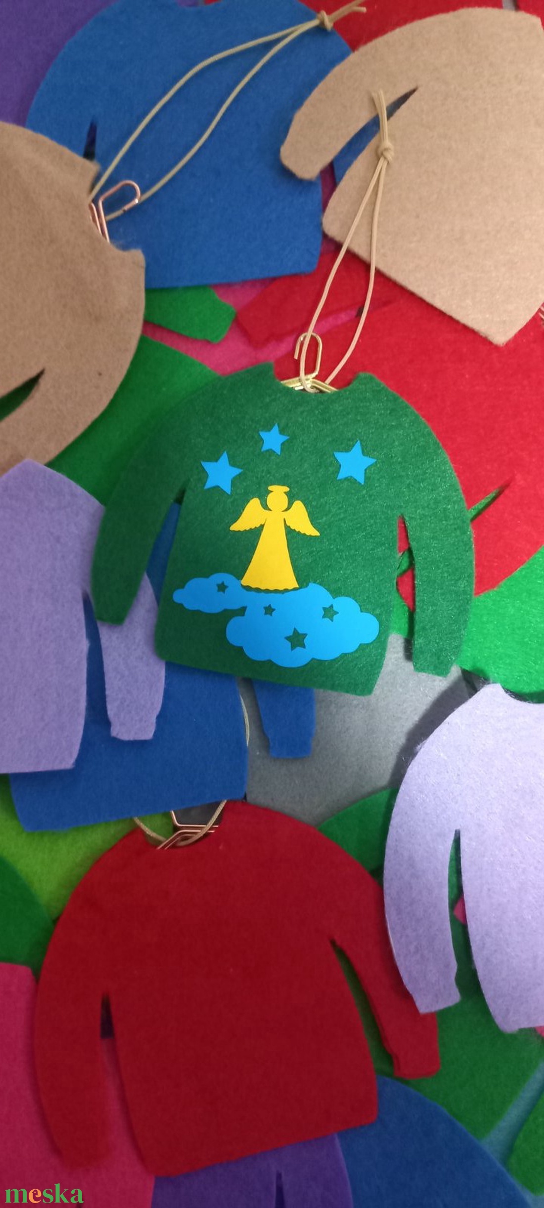 Karácsonyi függődísz - karácsony - karácsonyi lakásdekoráció - karácsonyfadíszek - Meska.hu
