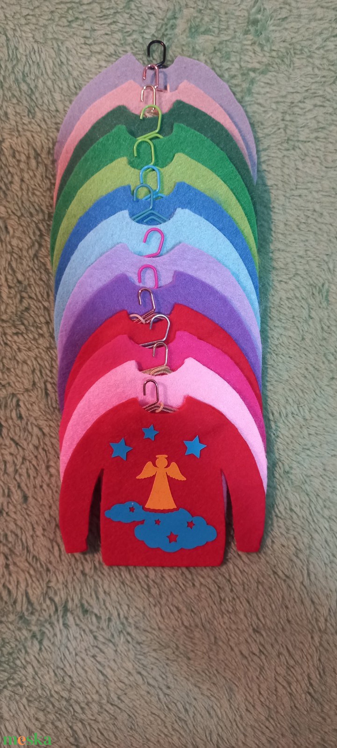 Karácsonyi függődísz - karácsony - karácsonyi lakásdekoráció - karácsonyfadíszek - Meska.hu