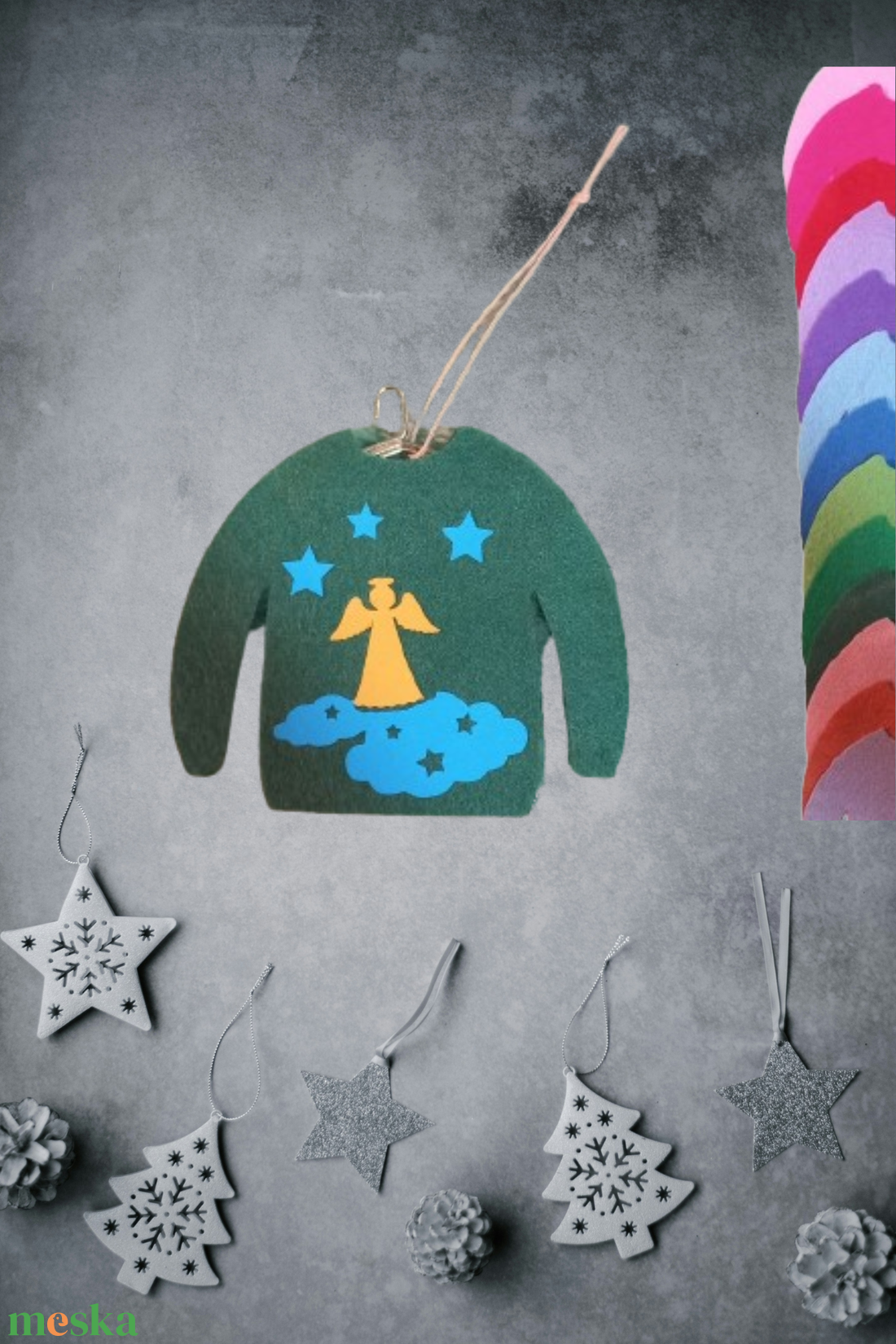 Karácsonyi függődísz - karácsony - karácsonyi lakásdekoráció - karácsonyfadíszek - Meska.hu