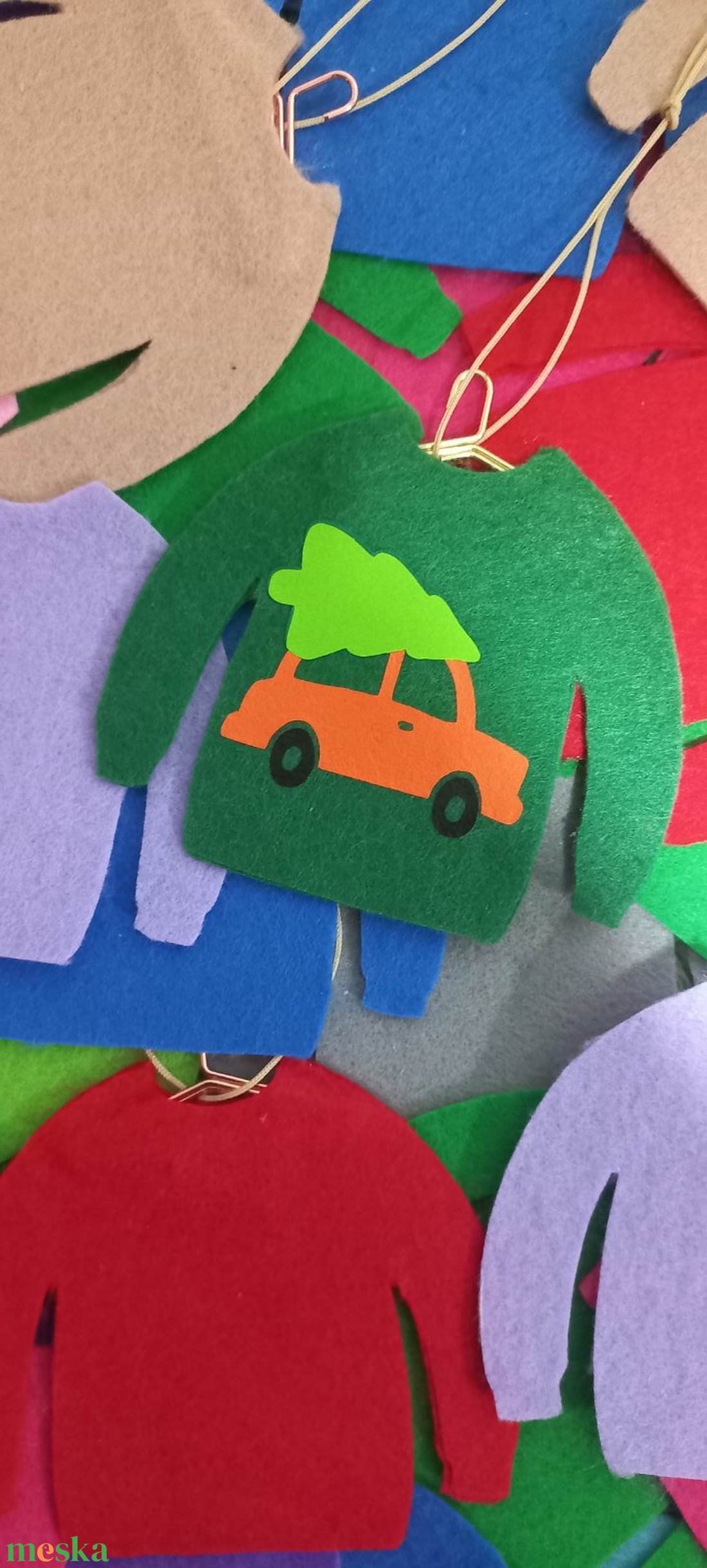 Karácsonyi függődísz - karácsony - karácsonyi lakásdekoráció - karácsonyfadíszek - Meska.hu