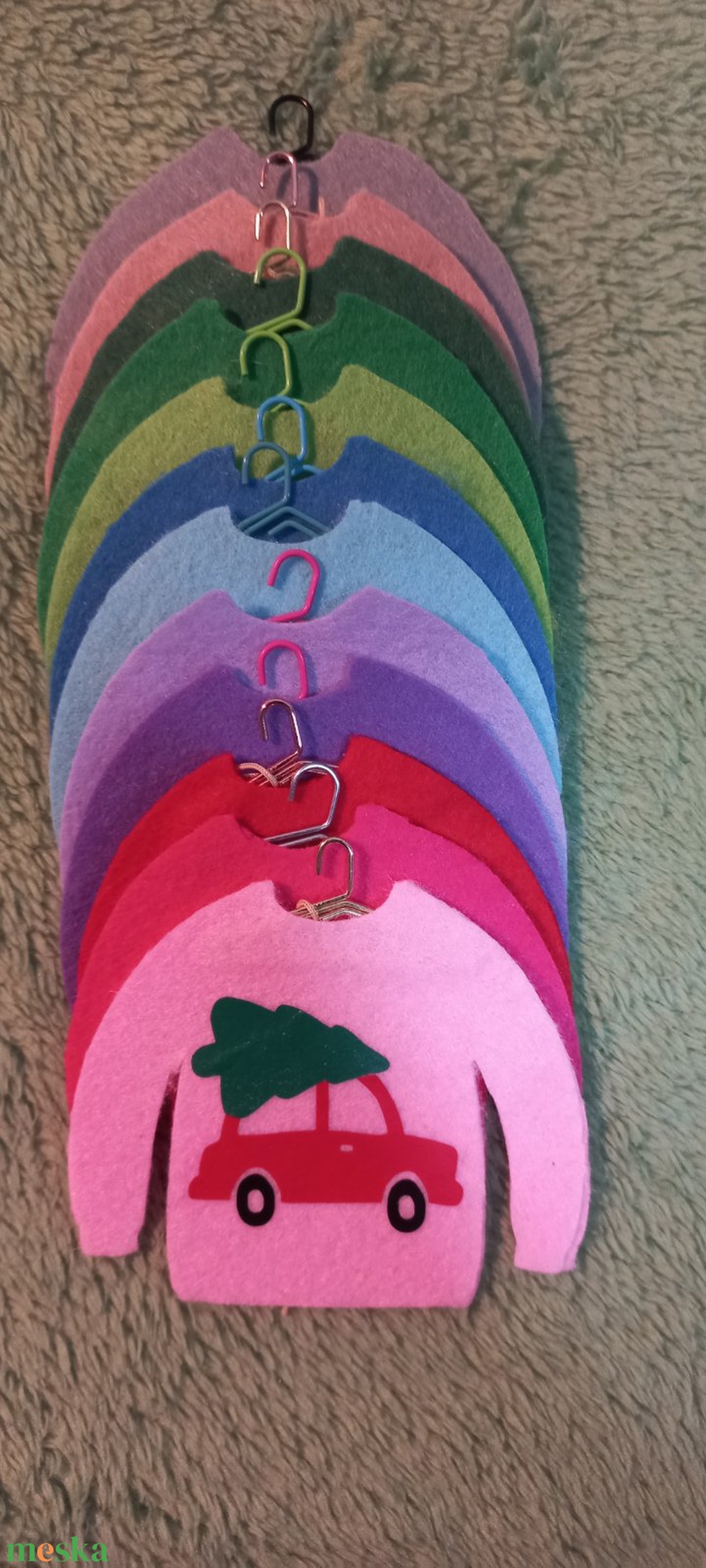 Karácsonyi függődísz - karácsony - karácsonyi lakásdekoráció - karácsonyfadíszek - Meska.hu