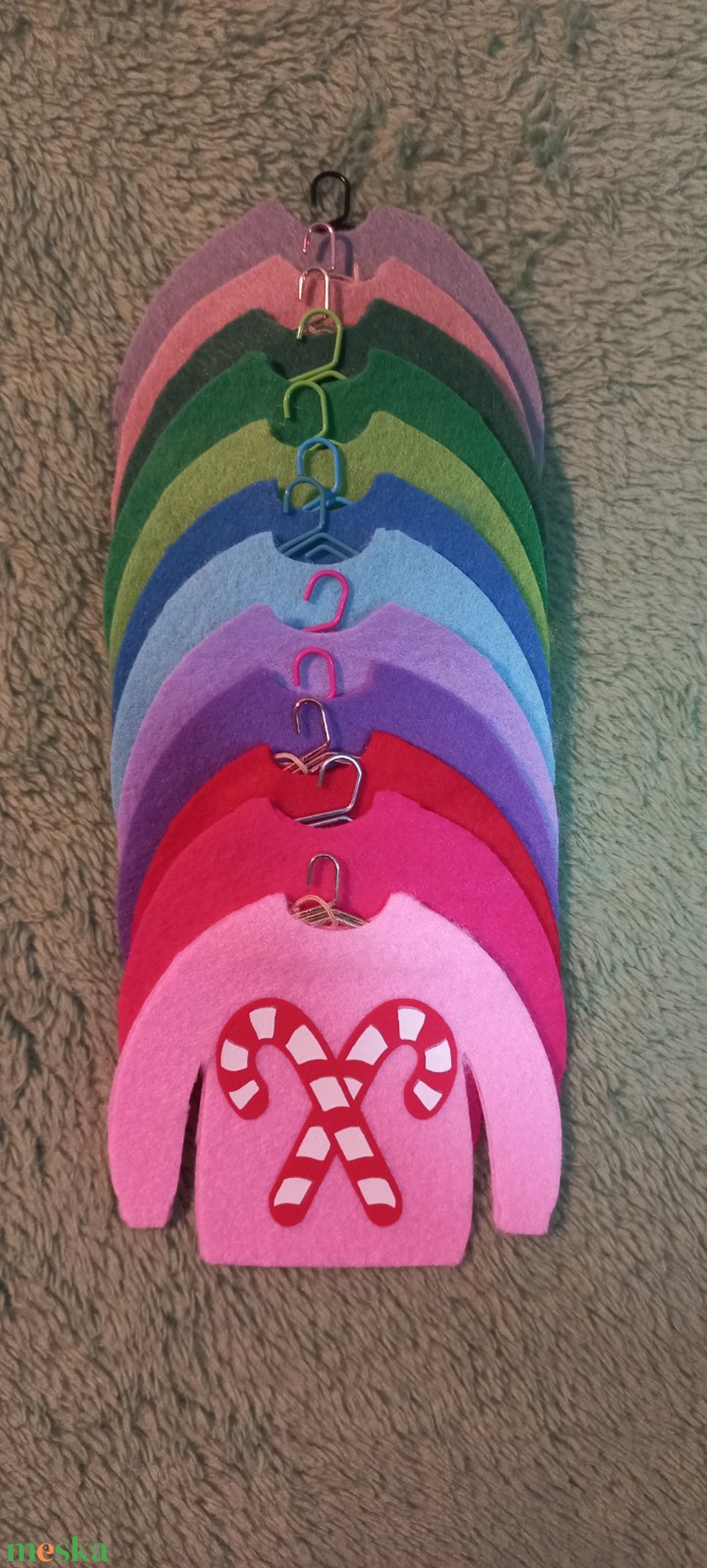 Karácsonyi függődísz - karácsony - karácsonyi lakásdekoráció - karácsonyfadíszek - Meska.hu