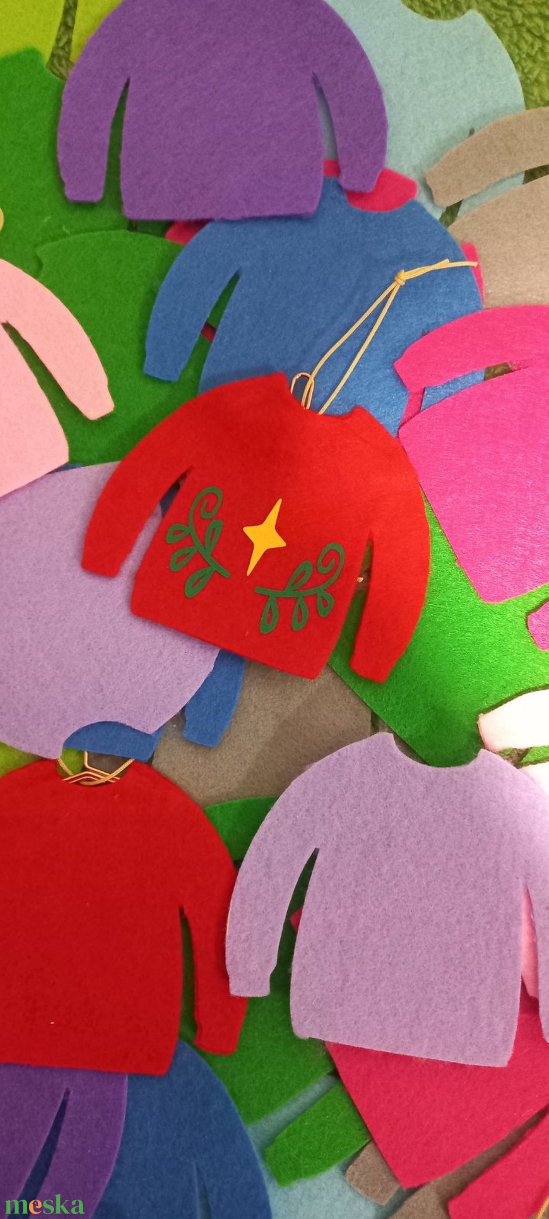 Karácsonyi függődísz - karácsony - karácsonyi lakásdekoráció - karácsonyfadíszek - Meska.hu