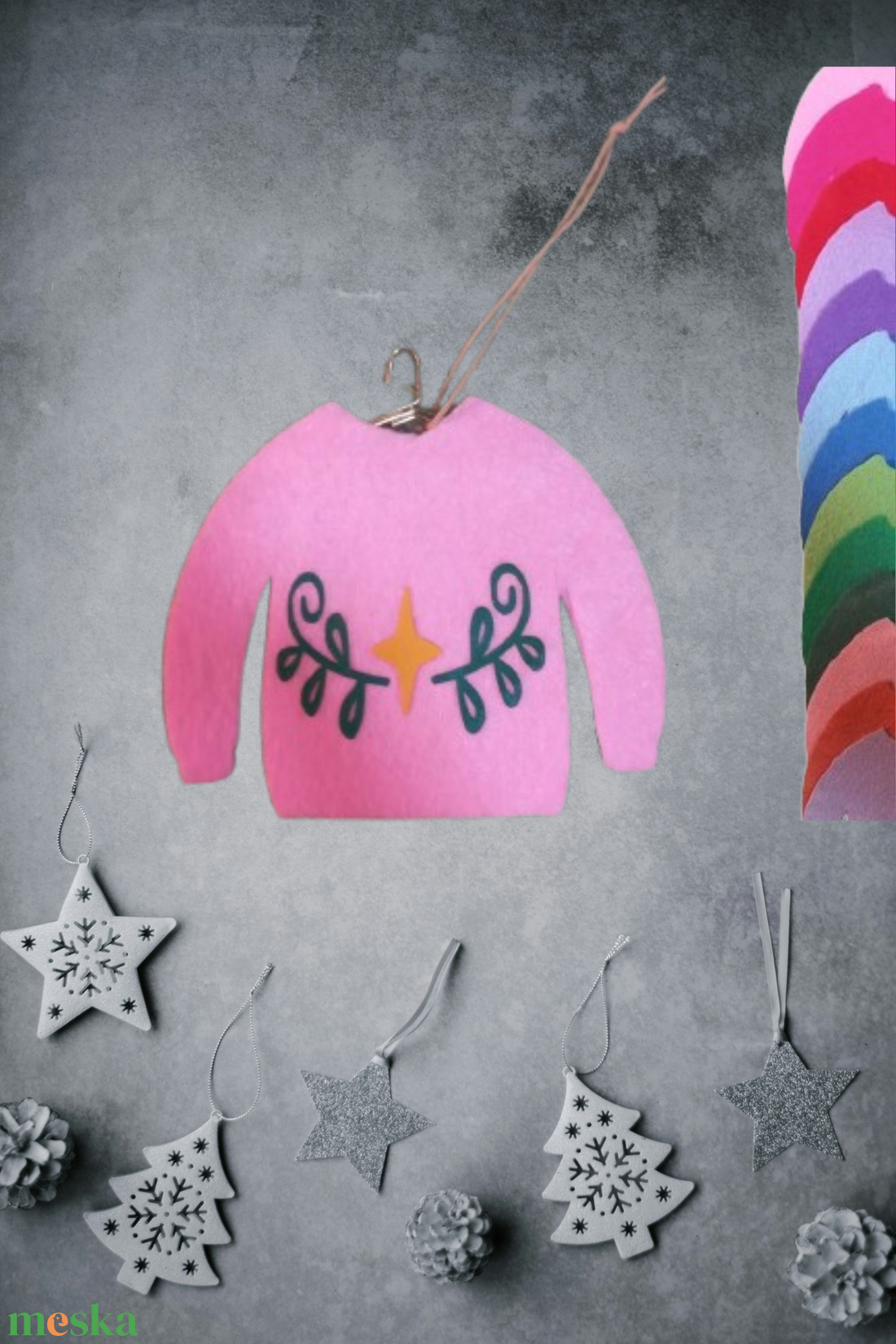 Karácsonyi függődísz - karácsony - karácsonyi lakásdekoráció - karácsonyfadíszek - Meska.hu