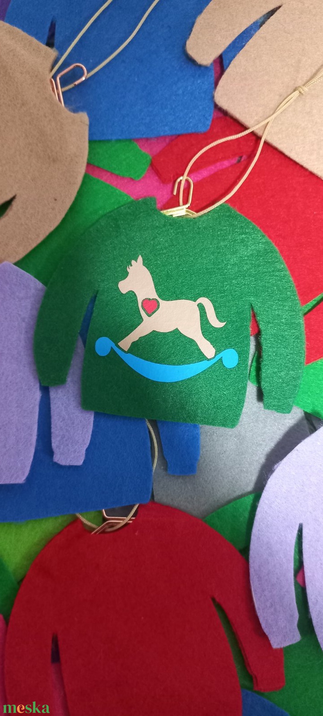 Karácsonyi függődísz - karácsony - karácsonyi lakásdekoráció - karácsonyfadíszek - Meska.hu