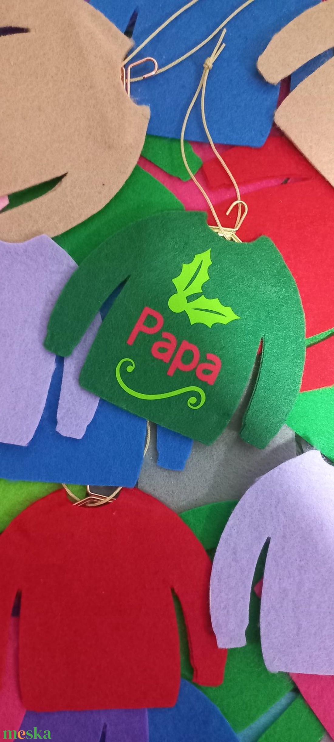 Karácsonyi függődísz - karácsony - karácsonyi lakásdekoráció - karácsonyfadíszek - Meska.hu