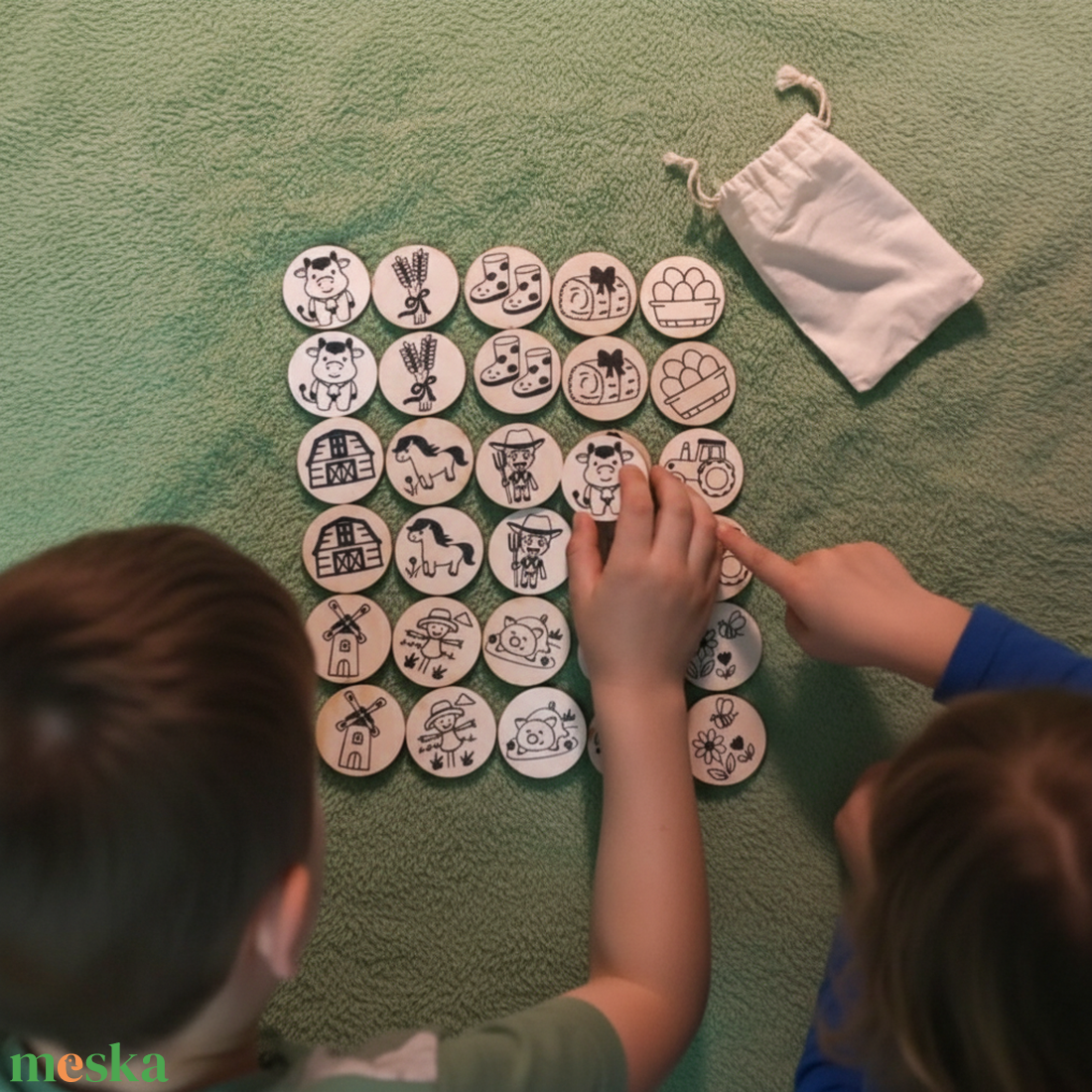 Memória játék - ház körül I. - játék & sport - készségfejlesztő és logikai játék - memória játékok - Meska.hu