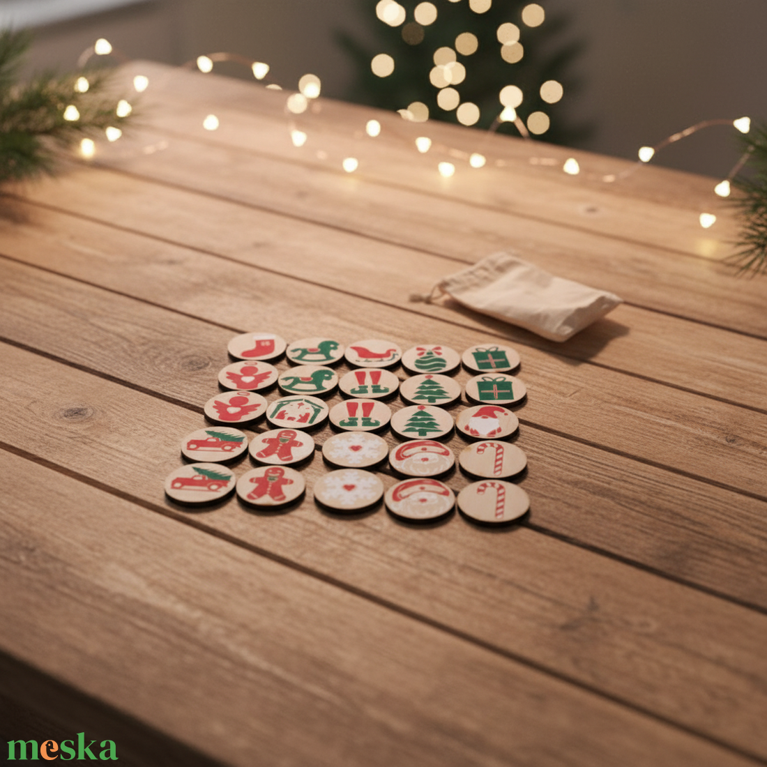 Memória játék - karácsony - játék & sport - készségfejlesztő és logikai játék - memória játékok - Meska.hu