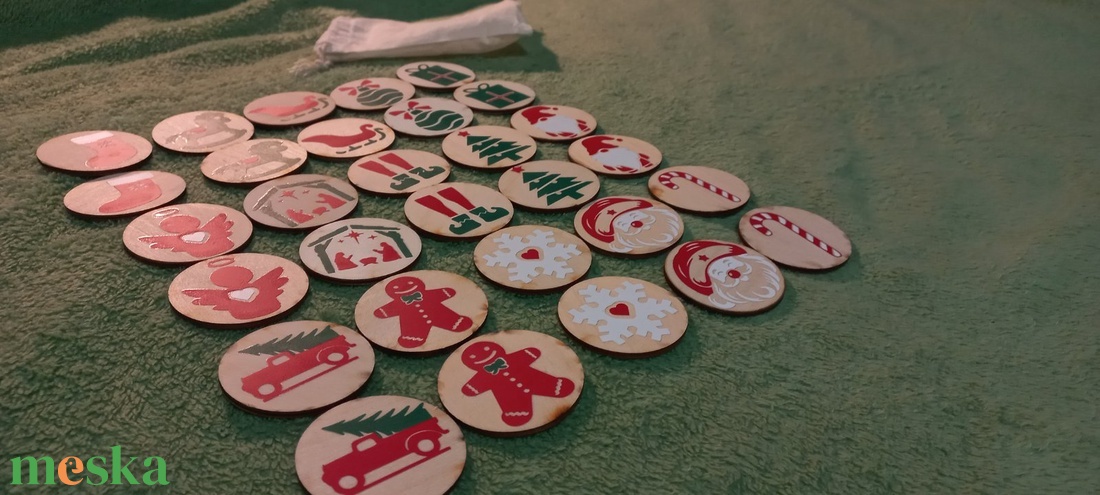 Memória játék - karácsony - játék & sport - készségfejlesztő és logikai játék - memória játékok - Meska.hu