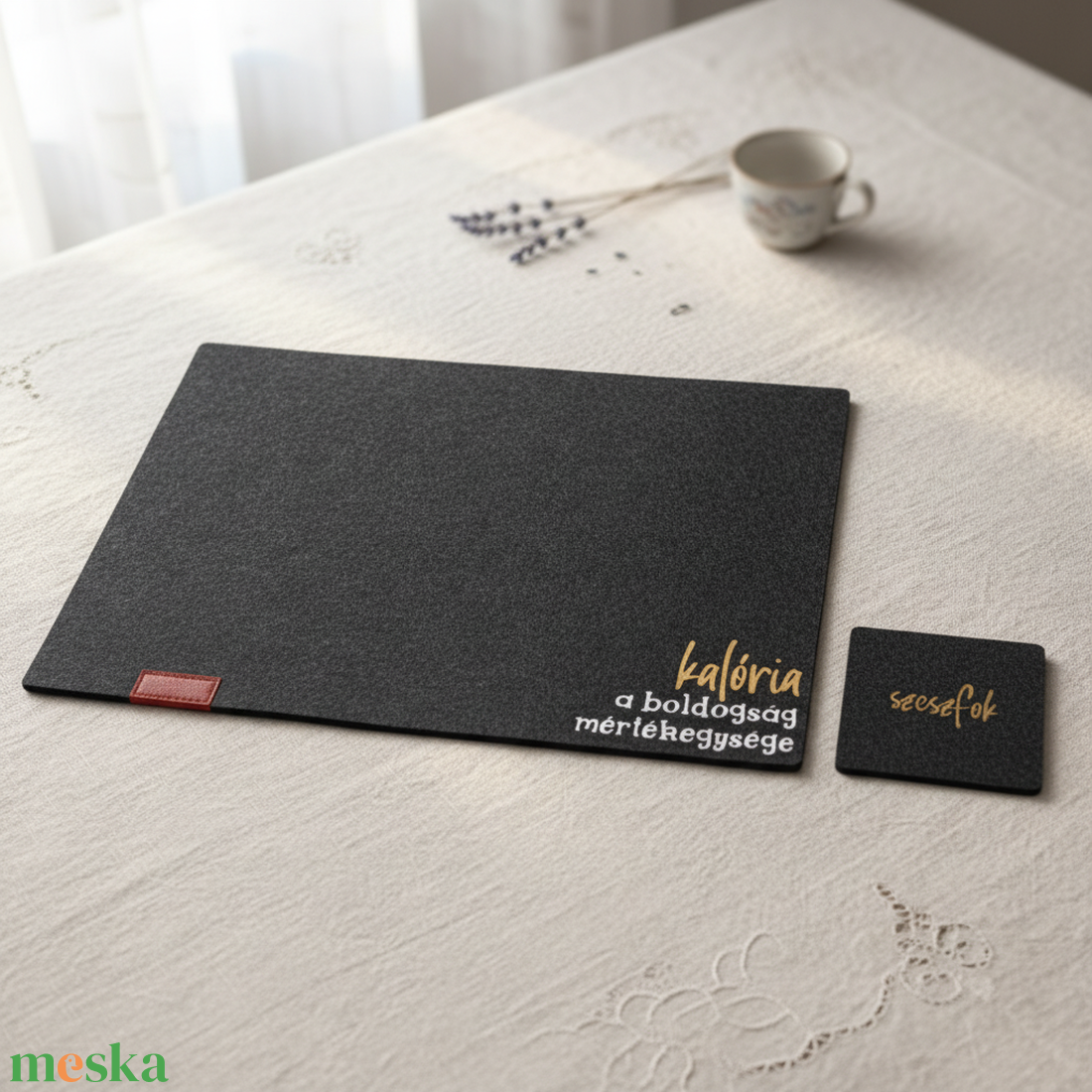 Tányéralátét szett - otthon & életmód - konyhafelszerelés, tálalás - tálalás - tányér- és poháralátét - Meska.hu