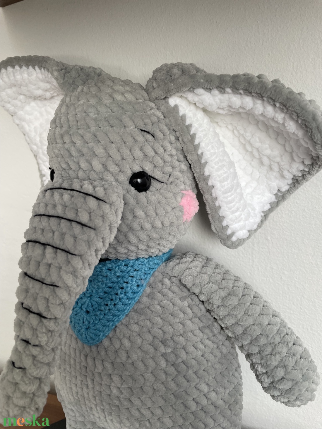 Plüss elefánt - játék & sport - plüssállat & játékfigura - elefánt - Meska.hu