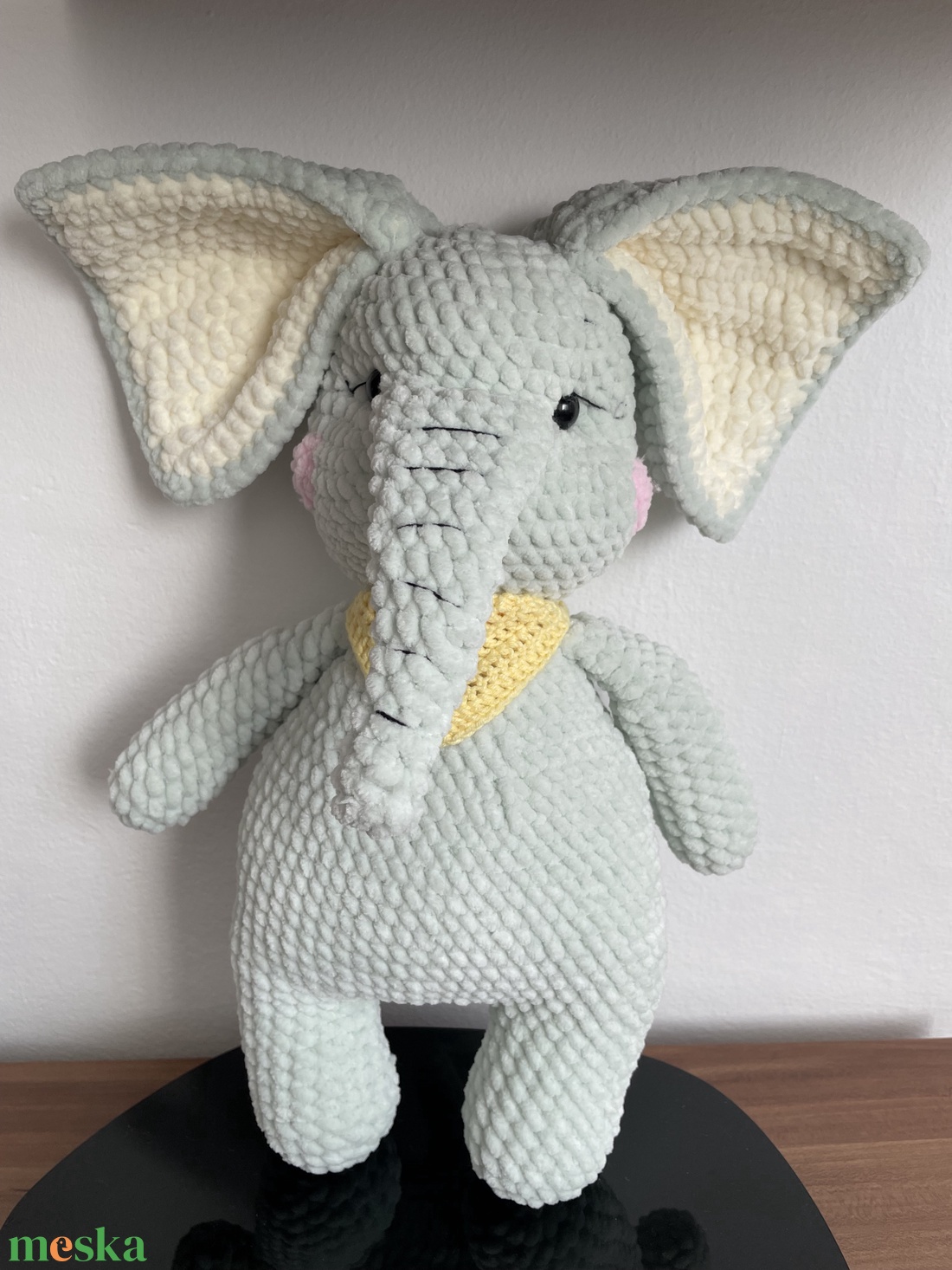 Plüss elefánt Menta - játék & sport - plüssállat & játékfigura - elefánt - Meska.hu