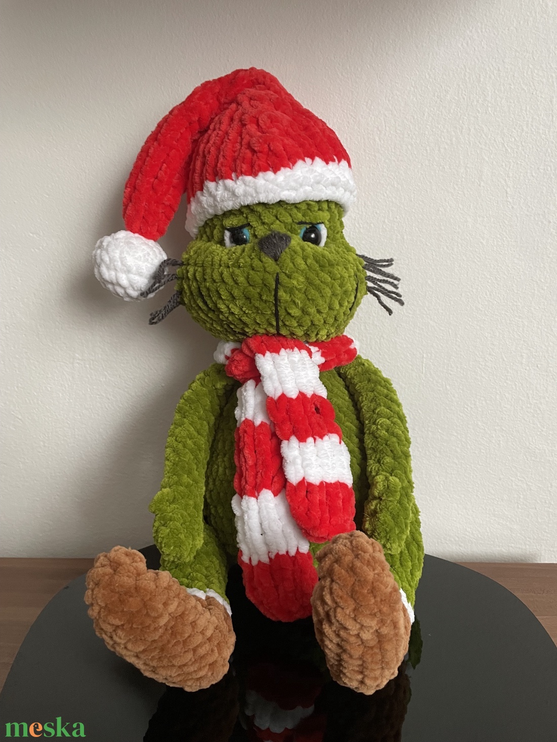 Horgolt Grincs - karácsony - karácsonyi lakásdekoráció - karácsonyi manók, figurák - Meska.hu