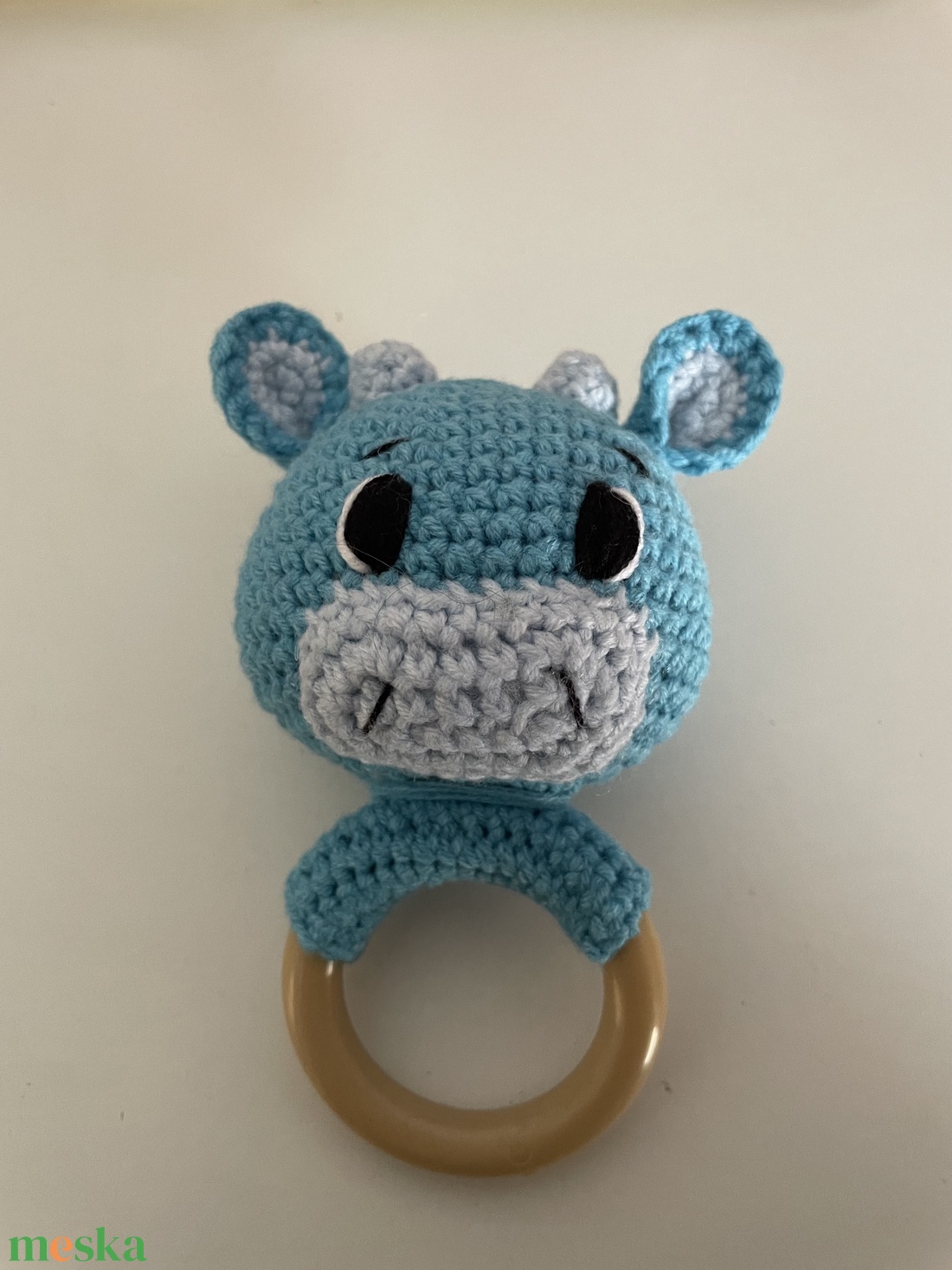 Kézzel horgolt boci csörgő - baba - mama - baba játékok - csörgő - Meska.hu