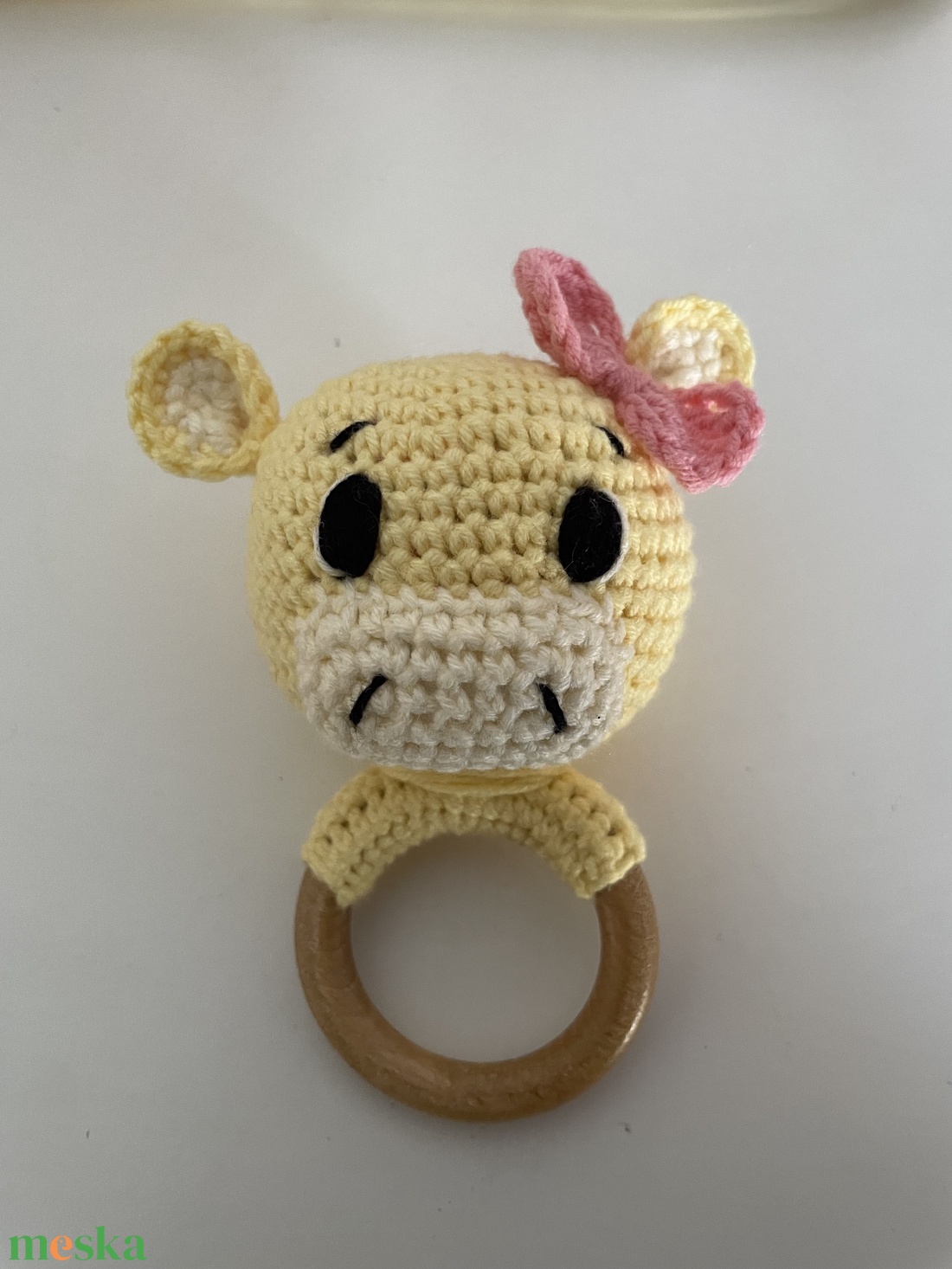 Kézzel horgolt boci csörgő - baba - mama - baba játékok - csörgő - Meska.hu