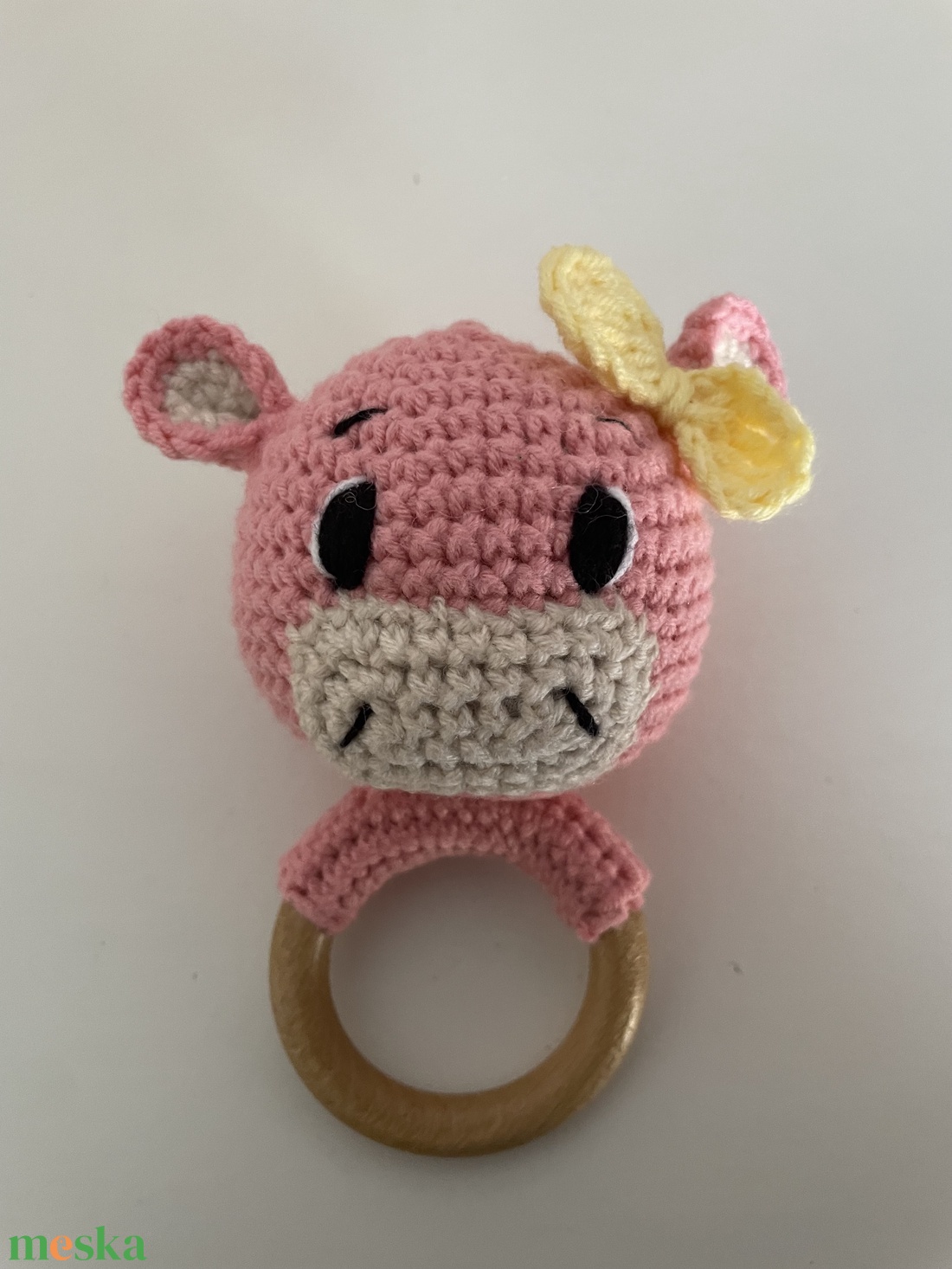 Kézzel horgolt boci csörgő - baba - mama - baba játékok - csörgő - Meska.hu