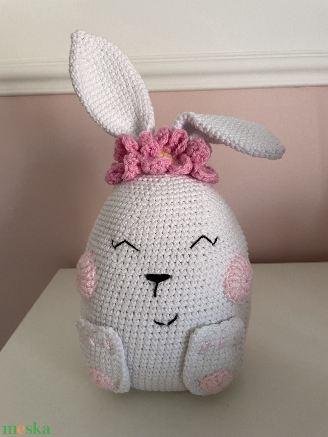Horgolt tojás nyuszi - játék & sport - plüssállat & játékfigura - nyuszi - Meska.hu
