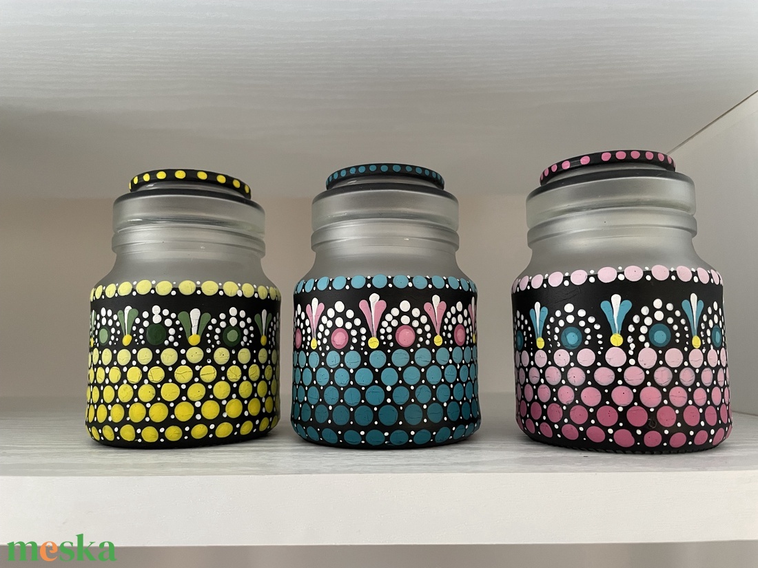 Kézzel festett üvegek - otthon & életmód - dekoráció - asztal és polc dekoráció - bonsai - Meska.hu