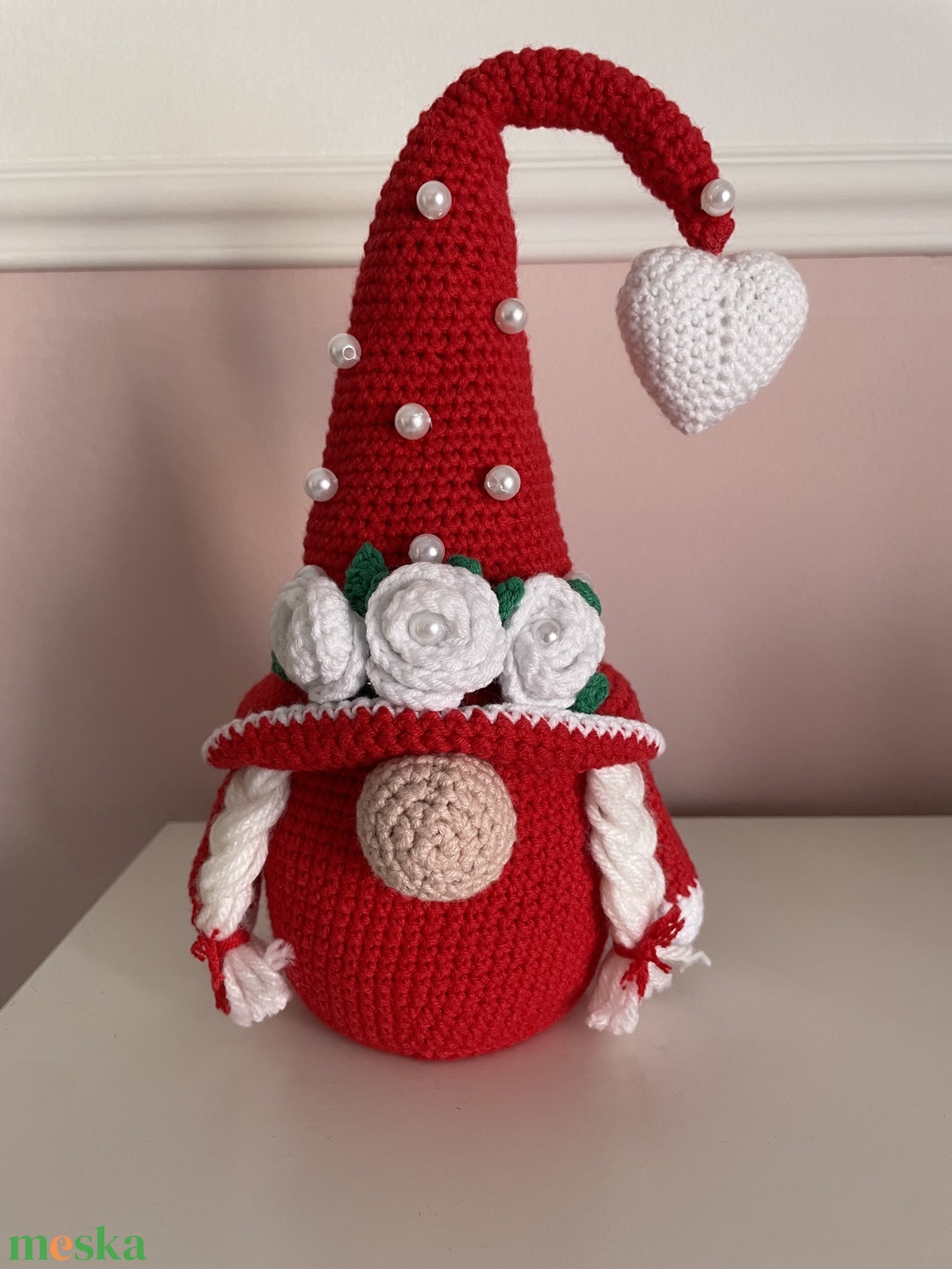 Horgolt manó - játék & sport - plüssállat & játékfigura - manó - Meska.hu