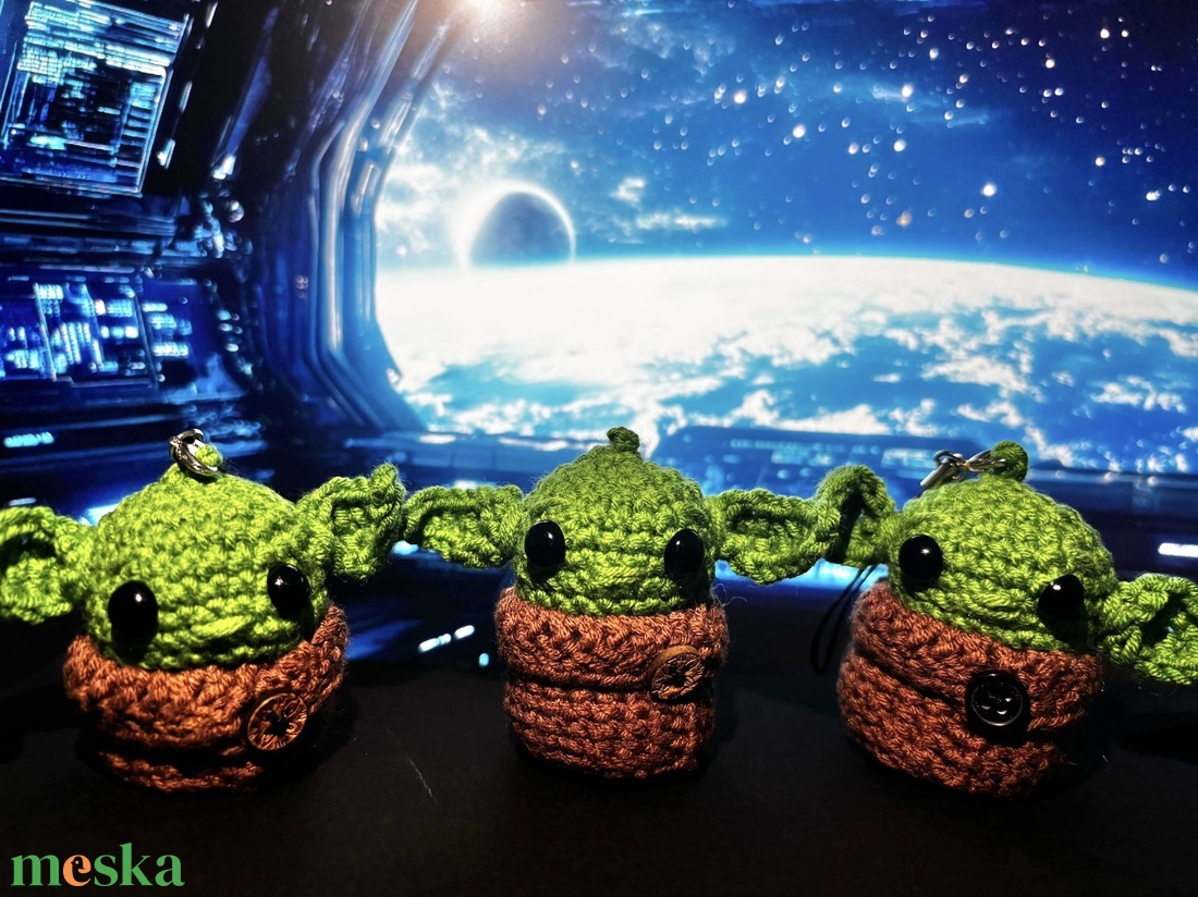 Baby Yoda - otthon & életmód - autó - visszapillantó dísz - Meska.hu