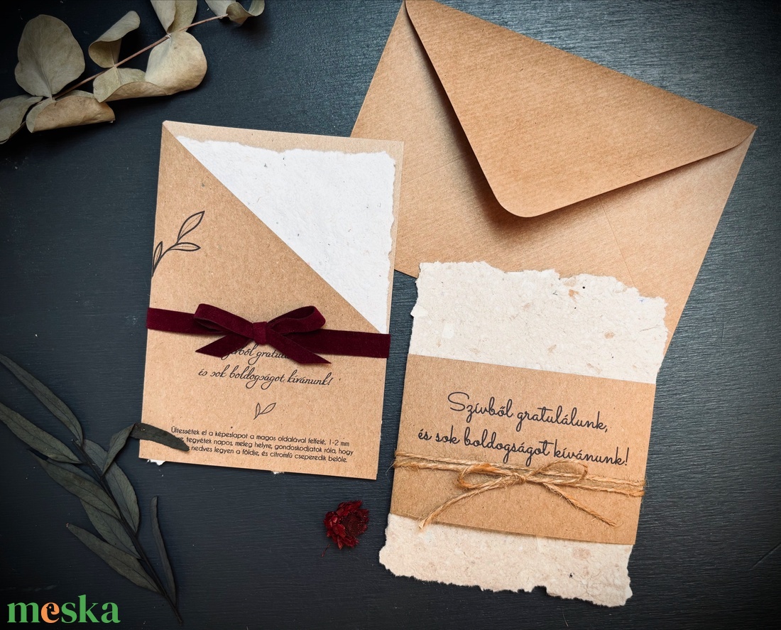 Magpapír képeslap - otthon & életmód - papír, írószer - ajándékozás kellékei - képeslap, üdvözlőlap - Meska.hu