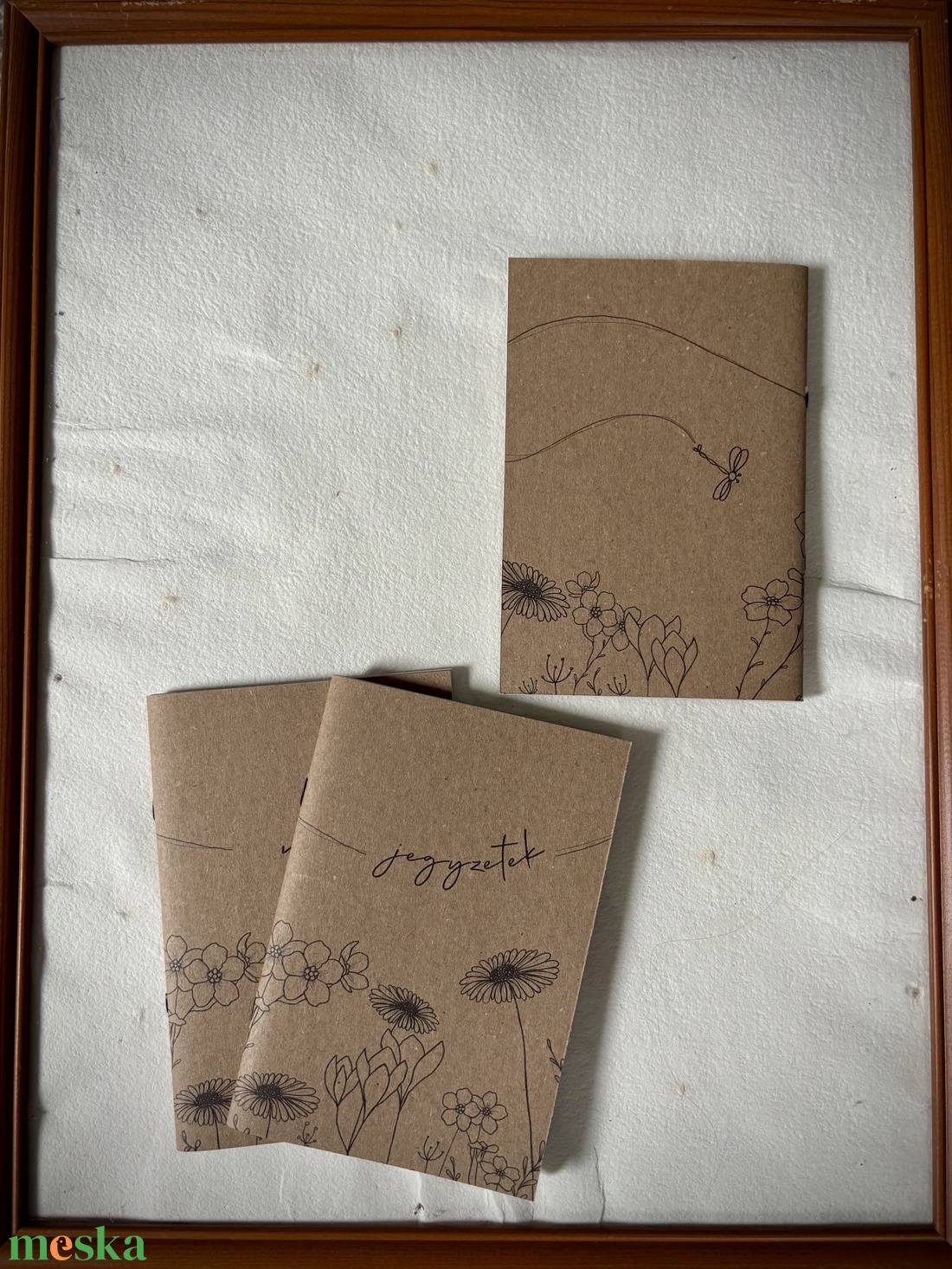 Virágos rét - újrahasznosított papírból készített füzetke  - otthon & életmód - papír, írószer - jegyzetfüzet & napló - Meska.hu