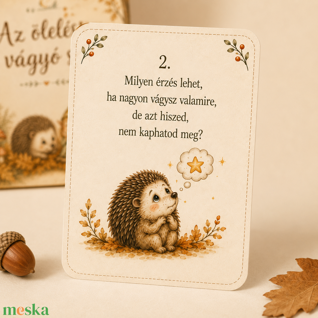 Az ölelésre vágyó sün � Mini mesecsomag versesmese, beszélgetőkártyák és érzelemkártyák 5�9 éveseknek - játék & sport - készségfejlesztő és logikai játék - oktató játékok - Meska.hu