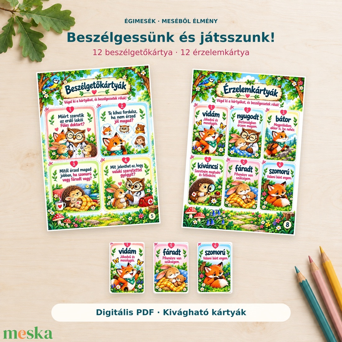 Füles doktor � Meséből élmény - 18 oldalas, nyomtatható mesecsomag - játék & sport - készségfejlesztő és logikai játék - oktató játékok - Meska.hu