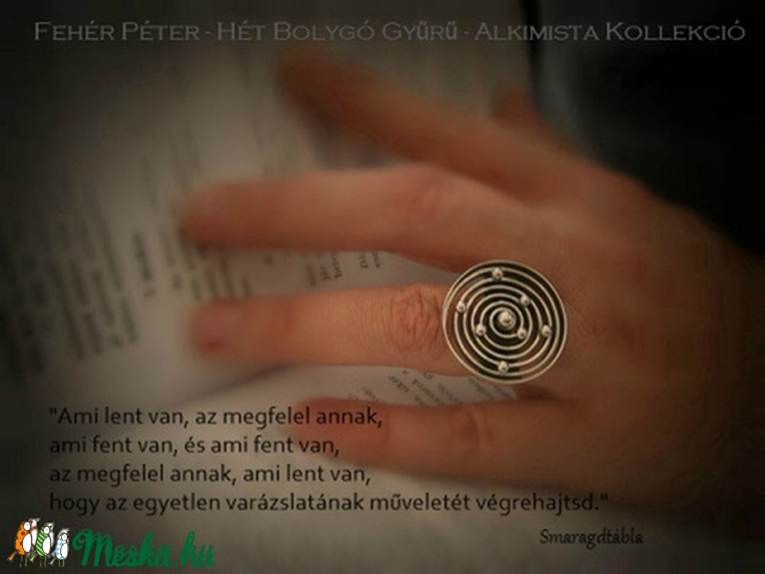 ÚJDONSÁG! A Hét Bolygó gyűrű. Az Alkimista kollekcióm legújabb darabja -  - Meska.hu