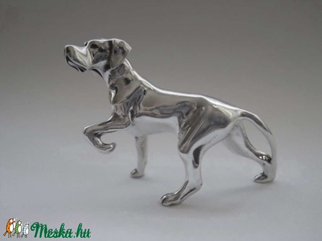 Tömör, 925  ezüst magyar vizsla szobor -  - Meska.hu