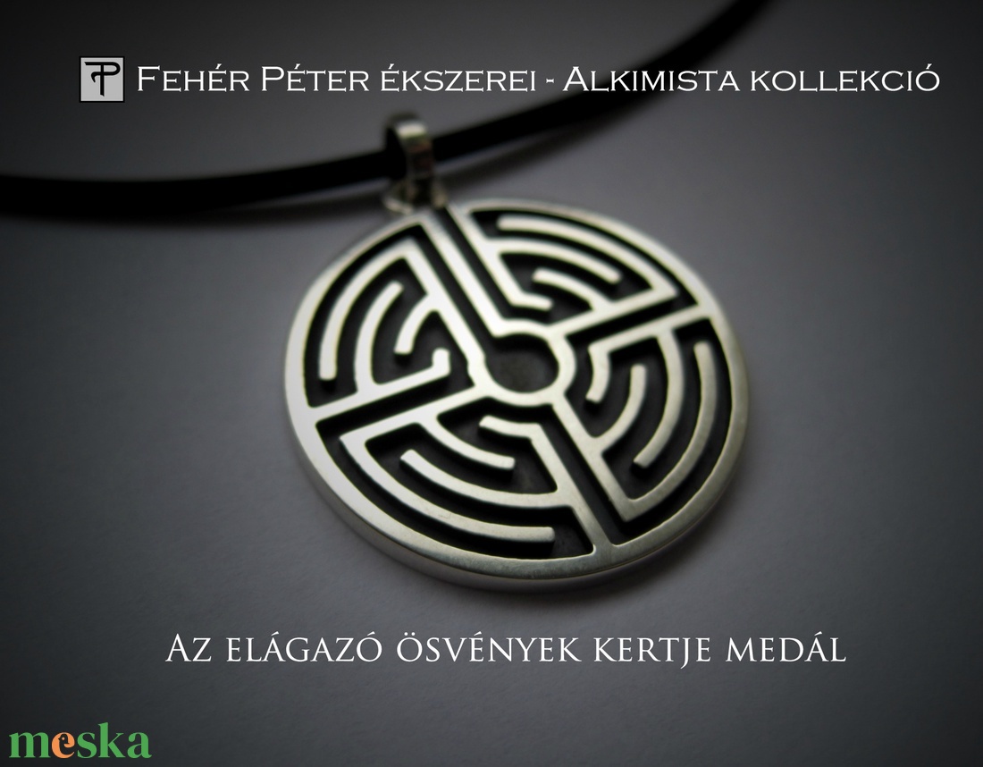 Elágazó ösvények kertje ezüst medál - ékszer - nyaklánc - medál - Meska.hu